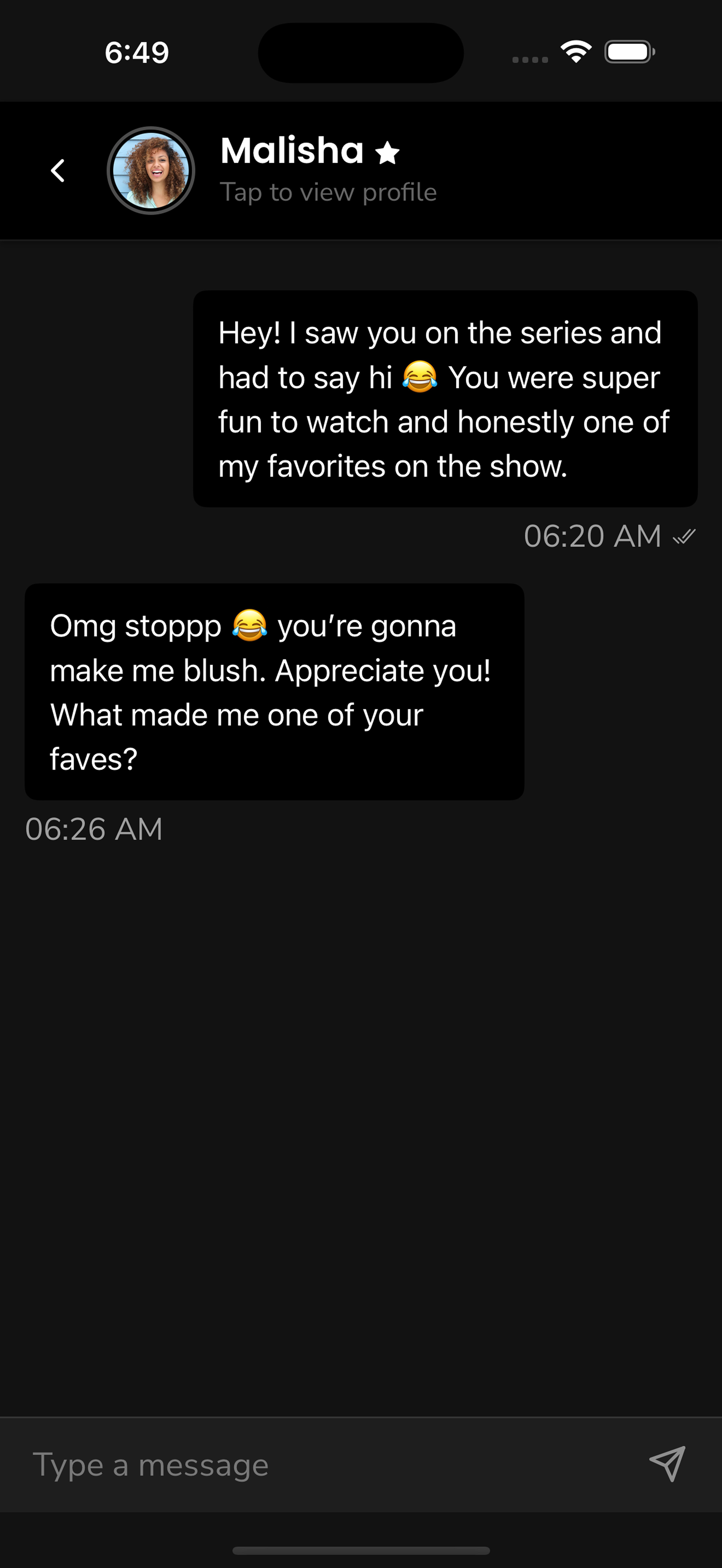 Interactive live conversations